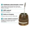 Mate uruguayo con posa mate y bombilla